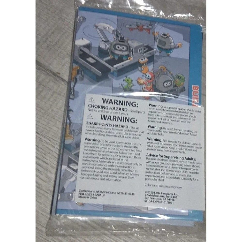Little Passports Science Jr lot 4 coral reefs, Robots, deep sea, optical ill kit